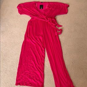 Fuschia Jumpsuit Fashion Nova Curve